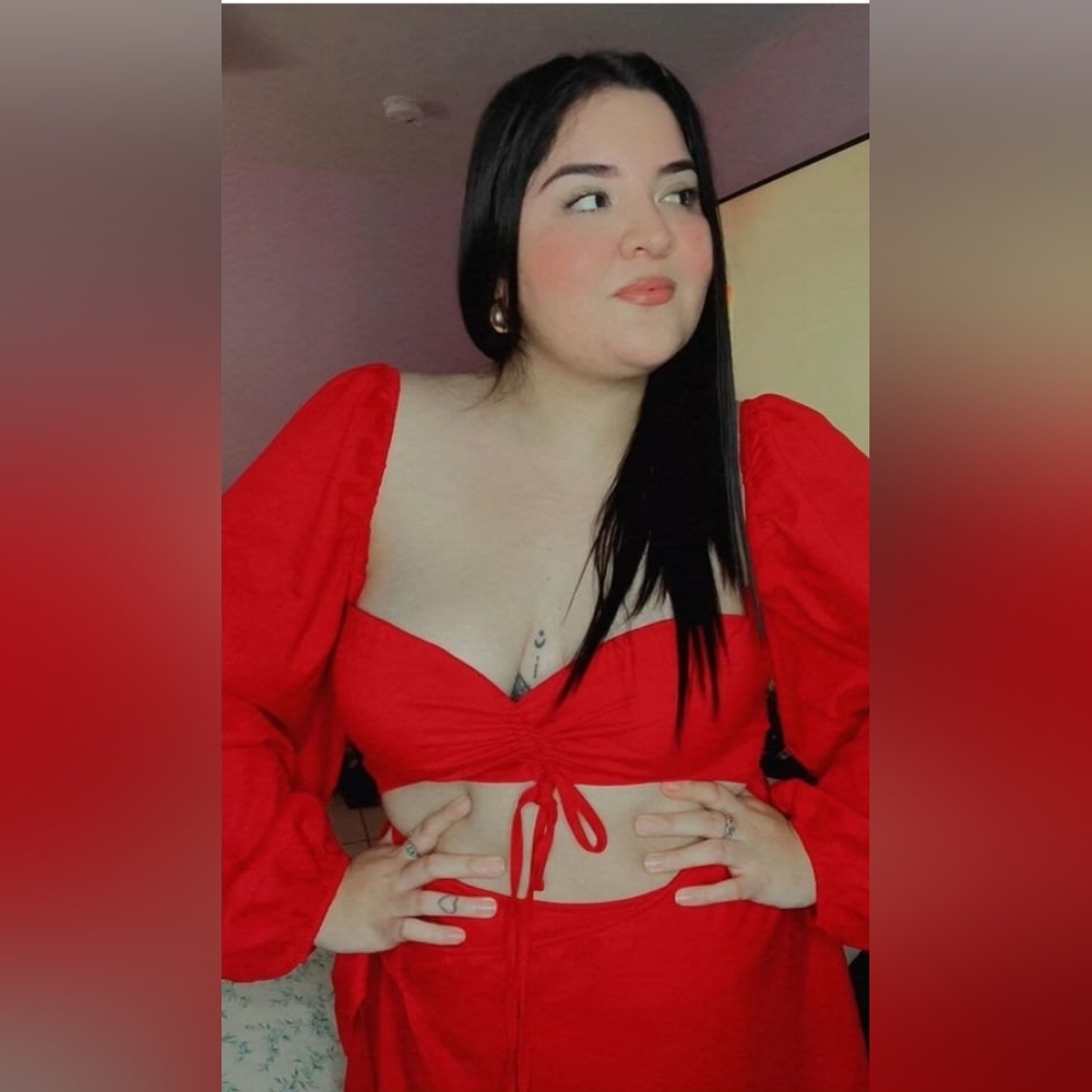 Fashion Nova , Size 18 , Red Sleeve Dress